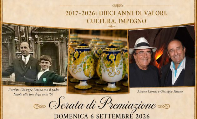 Domenica 6 settembre alle Tenute di Al Bano Carrisi la X edizione del Premio Internazionale “Giuseppe Fasano”