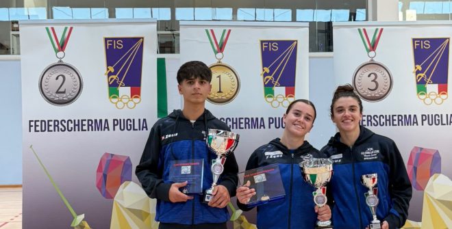 Scherma Lame Azzurre, doppio successo a Grottaglie: Gallorini e Calogiuri vincono la prima prova interregionale