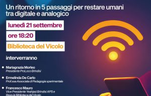 Siamo più connessi o più appesi?”: al Santa Spazio Culturale di Brindisi un evento per ritrovare l’equilibrio nell’era del Wi-Fi