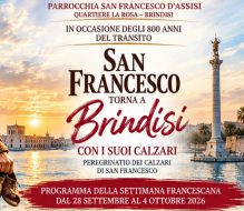 La Chiesa del quartiere La Rosa accoglie i calzari di San Francesco