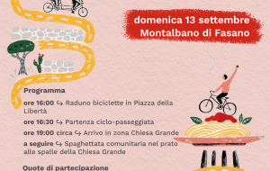 Montalbano, tutto pronto per la “Ciclospaghettata”