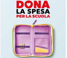 Dona la spesa per la scuola: sabato 12 settembre anche l’Ipercoop di Brindisi aderisce alla raccolta solidale