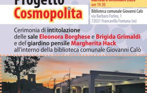 Biblioteca Calò, martedì 8 settembre l’intitolazione delle sale a Eleonora Borghese e Brigida Grimaldi e del giardino pensile a Margherita Hack