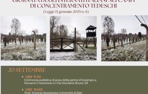 “Giornata nazionale degli internati militari italiani (IMI) nei campi di concentramento tedeschi”, domenica posa della “pietra d’inciampo” in memoria del brindisino Giovanni Crescenzo.