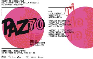 PAZ 70: parte da Brindisi il nuovo ciclo di appuntamenti dedicati al grande fumettista Andrea Pazienza