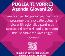 Puglia ti vorrei: Agenda Giovani Puglia fa tappa a Brindisi
