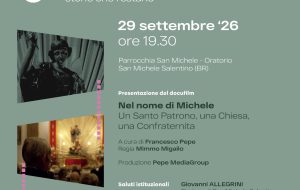 San Michele Salentino racconta il legame con il suo Patrono: il 29 settembre presentazione del docufilm “Nel nome di Michele”