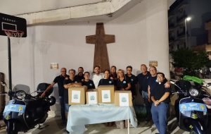 Il Vespa Club Brindisi scende in campo per il sociale: consegnati beni di prima necessità alla Chiesa dei Cappuccini