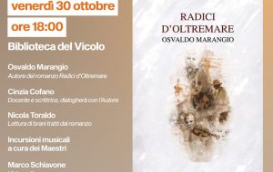 Alla Biblioteca del Vicolo di Brindisi arriva “Radici d’Oltremare” di Osvaldo Marangio