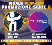 Padel: Il Bellaria Brindisi sfida San Marino per un posto in serie B maschile