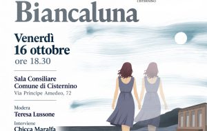 Chicca Maralfa a Cisternino per presentare il suo ultimo romanzo “Biancaluna”
