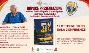 Una serata per il rugby brindisino: libro e presentazione dell’Appia Rugby