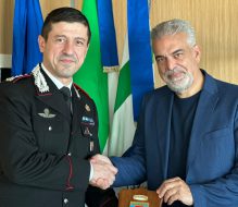 Il Presidente del Consiglio regionale Toni Matarrelli riceve il nuovo Comandante provinciale dei Carabinieri di Brindisi, Colonnello Agostino Scala