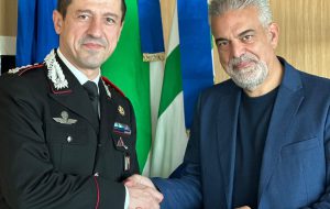 Il Presidente del Consiglio regionale Toni Matarrelli riceve il nuovo Comandante provinciale dei Carabinieri di Brindisi, Colonnello Agostino Scala