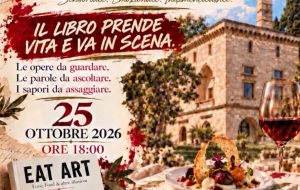 Domenica 25 ottobre Giusy Casale presenta a Villa Neviera il romanzo “Eat Art. Love, Food & altre illusioni”