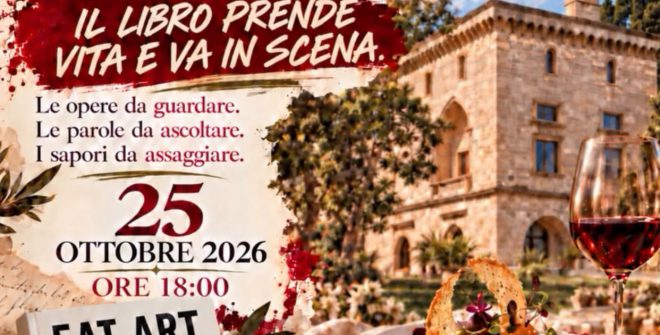 Domenica 25 ottobre Giusy Casale presenta a Villa Neviera il romanzo “Eat Art. Love, Food & altre illusioni”