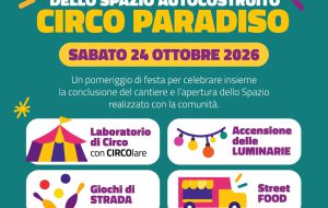 Circo Paradiso: Sabato 24 ottobre festa di quartiere per inaugurare le opere nate durante il cantiere di autocostruzione