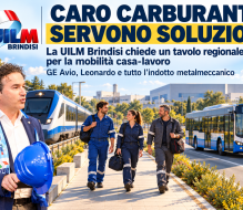 Caro carburante, UILM Brindisi propone un tavolo regionale per i trasporti dei lavoratori
