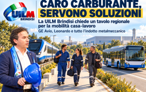 Caro carburante, UILM Brindisi propone un tavolo regionale per i trasporti dei lavoratori