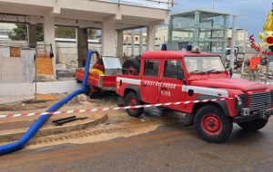 Brindisi, temporale nella notte: allagato il nuovo sottopasso pedonale della stazione