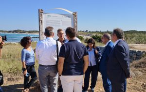 Visita del Commissario europeo pesca e oceani Costad Kadis a Torre Guaceto
