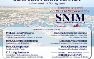 Sabato 24 allo SNIM il convegno “Brindisi Mare di Tutti: Carta della Felicità del Mare a due anni da Solfagnano”