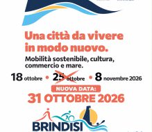 Brindisi, rinviata la chiusura del centro storico prevista domenica 25 ottobre, si recupera sabato 31