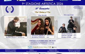 Triplice concerto per il nuovo appuntamento della Stagione Artistica A.Gi.Mus. Francavilla Fontana