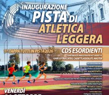 Domani l’inaugurazione della pista di atletica “Lucio Montanile”: dopo quasi quattro anni torna l’atletica alla Masseriola